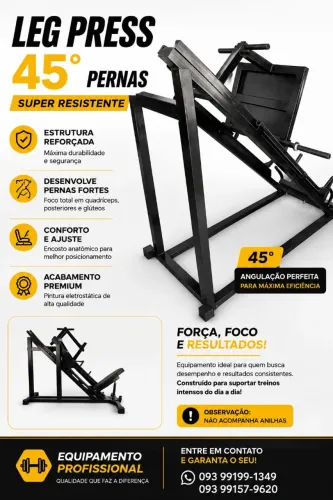Leg Press 45° para Pernas - Equipamento Profissional