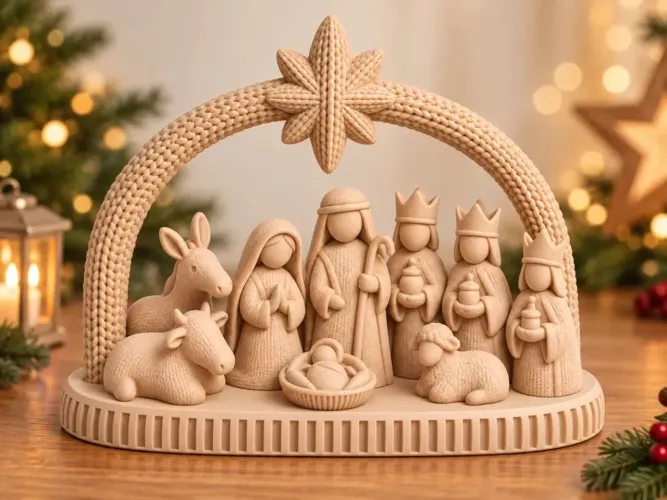 Presépio Natalino Decorativo 3D | Évora
