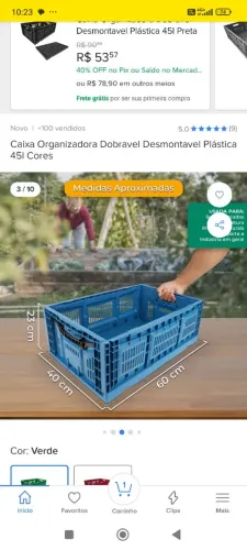 Caixa montável super boa pra organização top