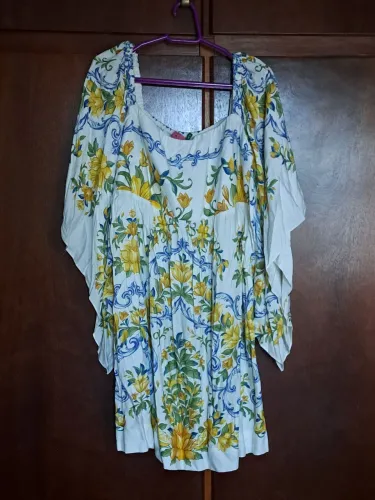 Vestido curto floral farm