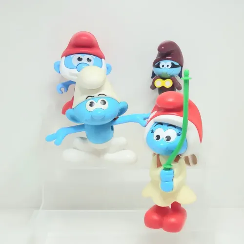Lote 4 bonecos Smurf