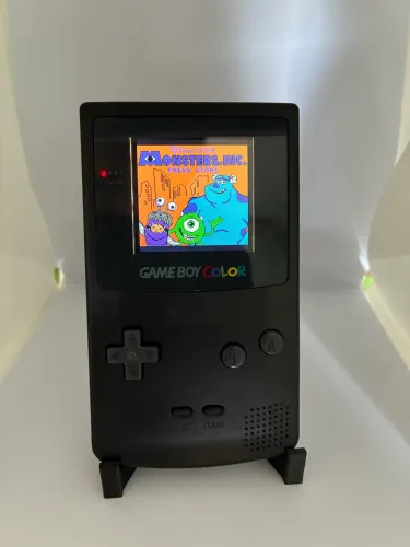 Game Boy Color Preto Revisado e Tela Iluminada