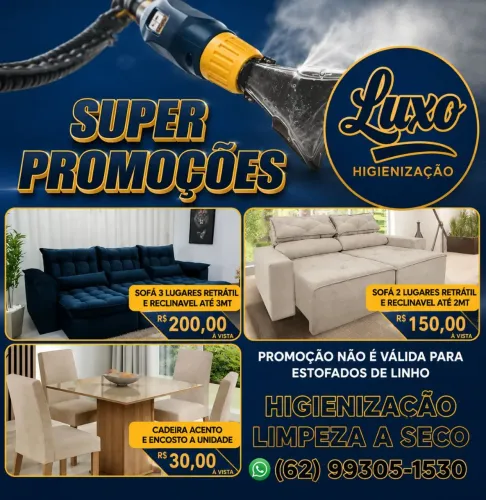Lava sofá a seco