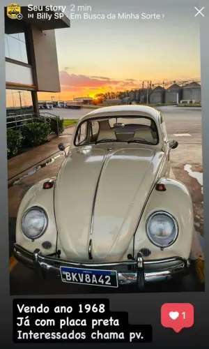 Volkswagen Fusca 1300 1968