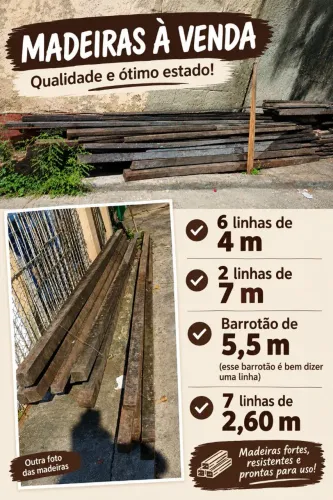 Madeiramento todo bom. As medidas está na foto. 1.900 tudo