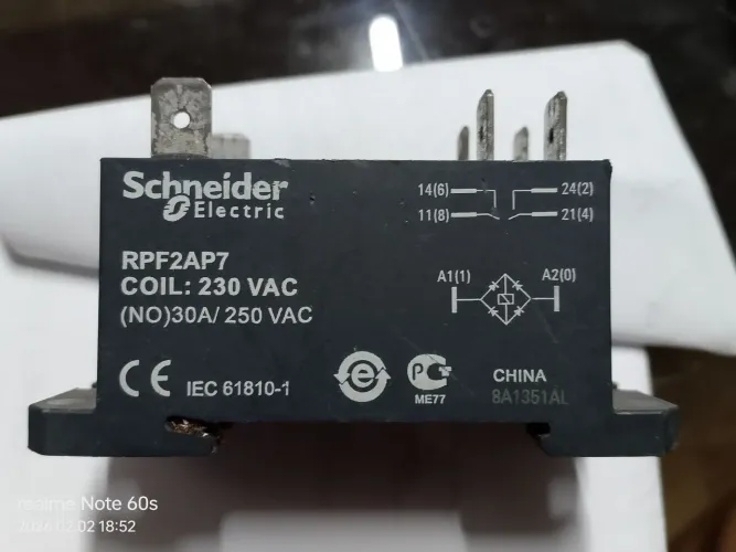 Relé de potência para ar condicionado 