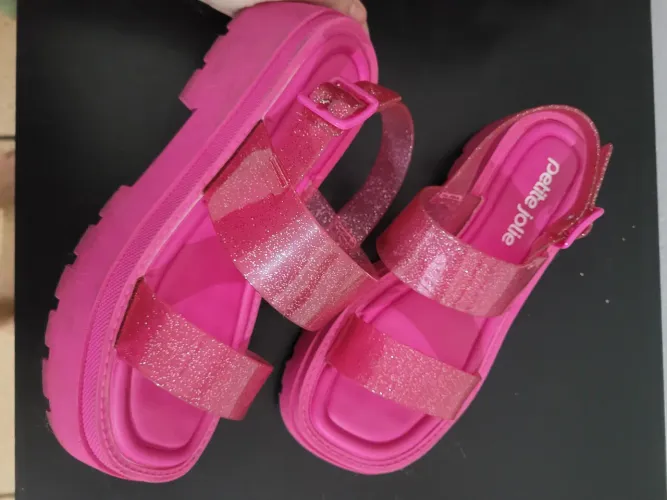 Sandalia petit jolie gliter rosa 36