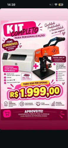 Impressora laser e transfer giro