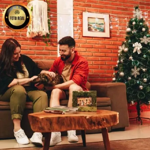 Árvore De Natal Pinheiro 1.2m/1.5m/1.8m/2.1m 577 Galhos Verde Pontas Nevada Luxo LuvinCo