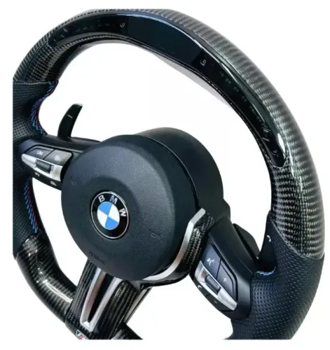 Volante BMW Carbono LED Shift Light 118i 120i 320i 328i X1 X2 X3 X4 X5 X6