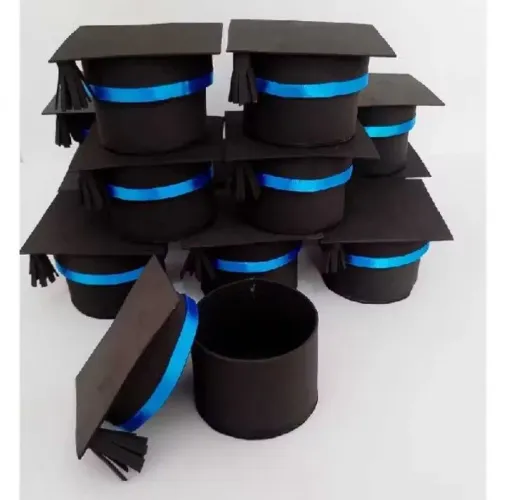 Mini Capelos Porta Bombons - Lembrança de Formatura | Kit com 25 unidades