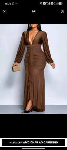 Vestido marrom ? madrinha e outras ocasiões