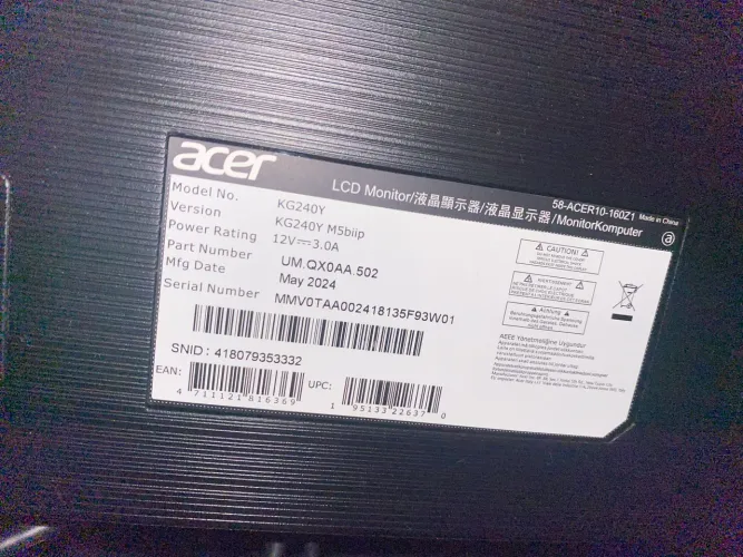 Monitor acer ips 