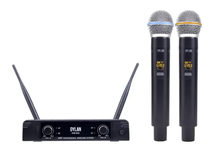 Microfone Sem Fio Novo Dylan DW 602 MAX