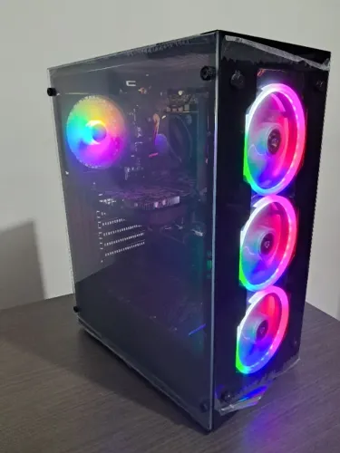 CPu Gamer Intel Xeon 3.40Ghz 16gb Ddr4 NVMe 128GB + 500HD Win 11 Radeon Rx 580 8GB