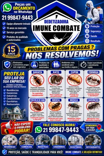 Dedetização melhor preço do RJ
