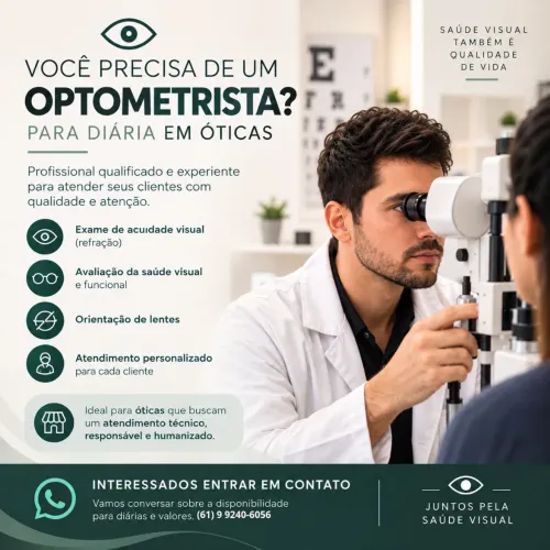 Optometrista disponível
