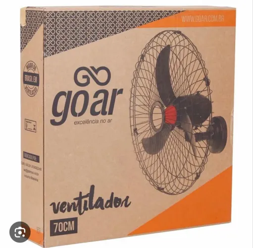 Ventilador de Parede 70cm Preto V70P Bivolt Goar 