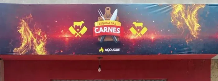 Placa de 3 metros açougue metalon