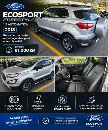 Ford Ecosport Freestyle 1.5 12V Flex 5P Aut. 2018