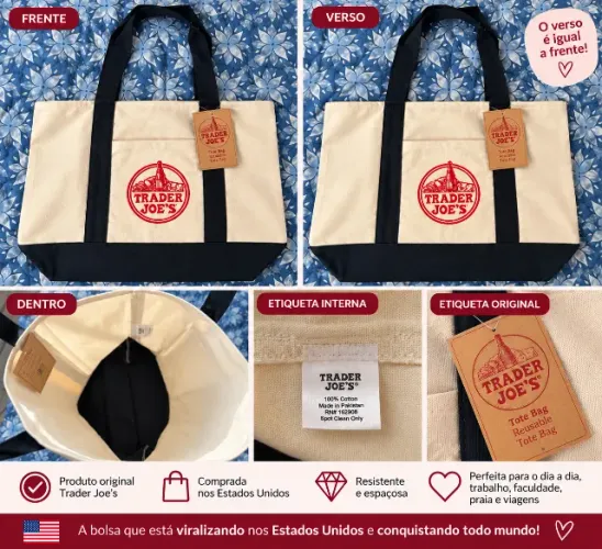 Bolsa Tote Trader Joe?s ? ORIGINAL ?