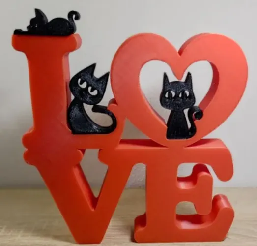 Placa Amor Gatos