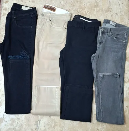 Lote de 4 calças de marcas luxo : notify /rag bone /ann taylor /adriano goldschmied