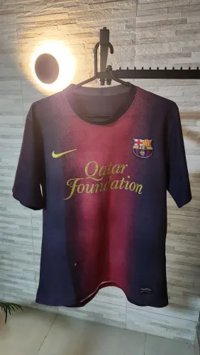 Camisa Barcelona Messi 10 Nike Original Qatar Foundation P