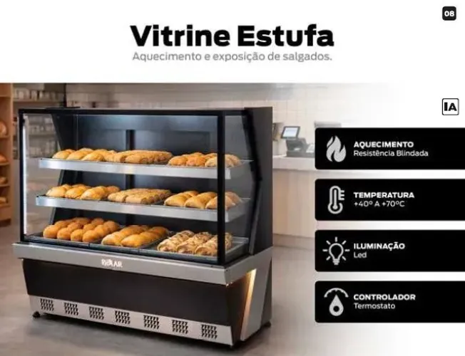 VITRINE ESTUFA AQUECIDA MARCA POLAR NOVA