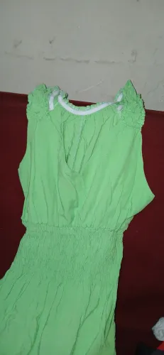 Vestido longo na cor vende tamanho único