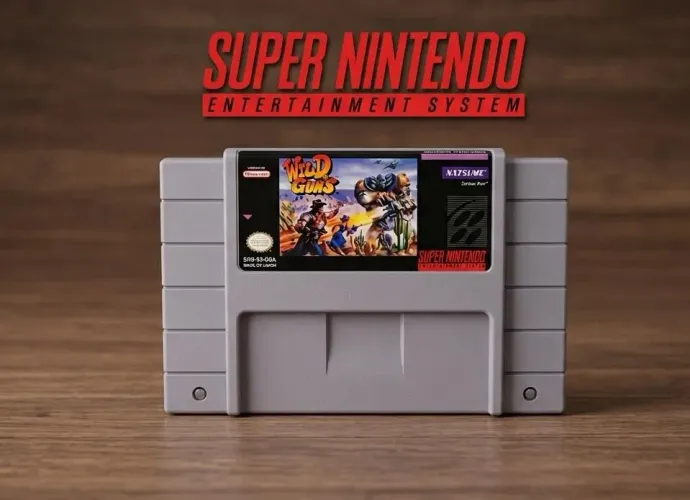 Jogo fita Wild Guns - Super Nintendo repro snes