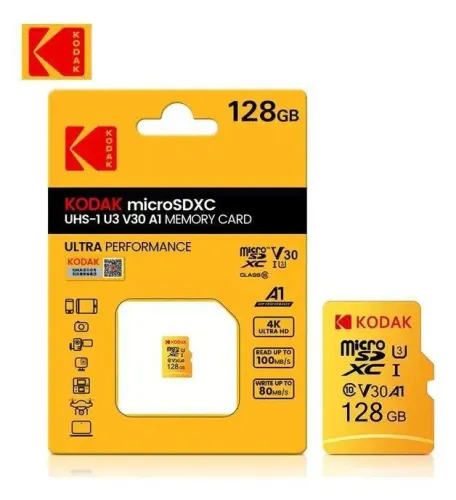 Cartão De Memória Kodak 128Gb V30 Premium (Original e Lacrado)