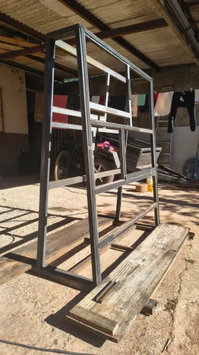 Cavalete Metálico para Transporte de Vidros Reforçado