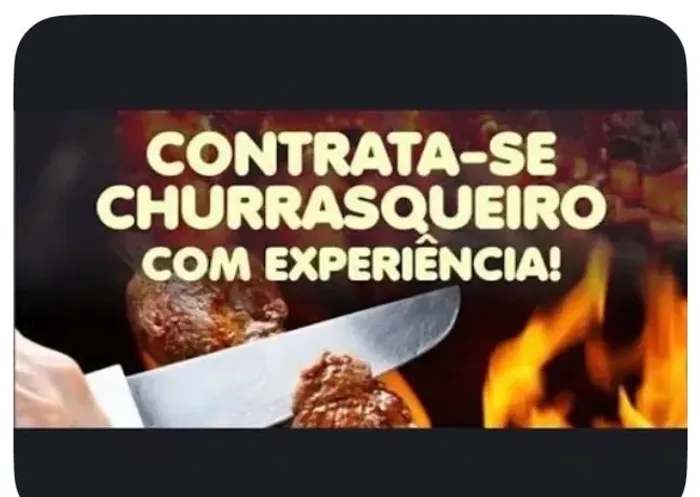 Vagas para Churrasqueiro e Sushiman