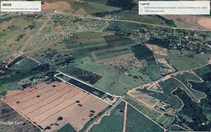 Area a venda 6,28 hactares