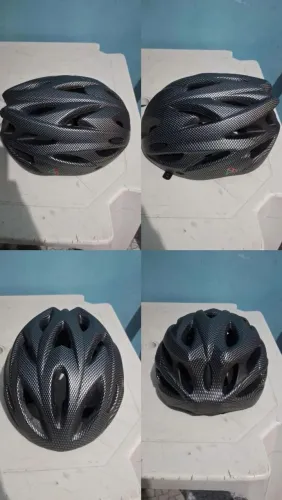 Vendo um capacete de ciclista