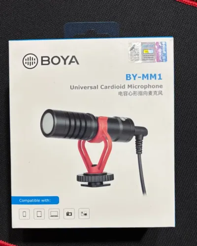 By-mm1 Boya Microfone Condensador Cardioide Para Vídeos Com Qualidade Profissional