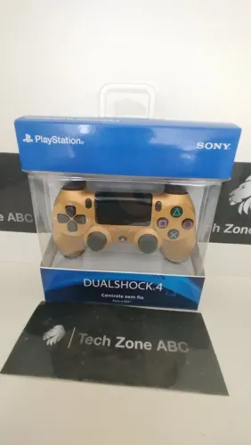 Controle PS4 Dourado 