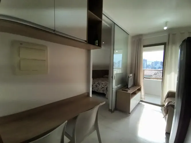 APARTAMENTO SMART 1/4 MOBILIADO COM VARANDA  COSTA AZUL | SALVADOR/BA