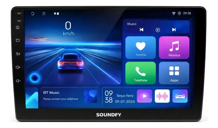SOM MULTIMÍDIA TOUCH ESCREEN