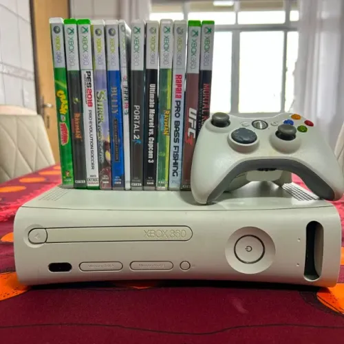 Xbox 360 2 controles 12 jogos Desbloqueado