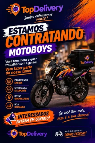 Tem moto própria e quer fazer entregas? Então vem fazer parte da nossa equipe!