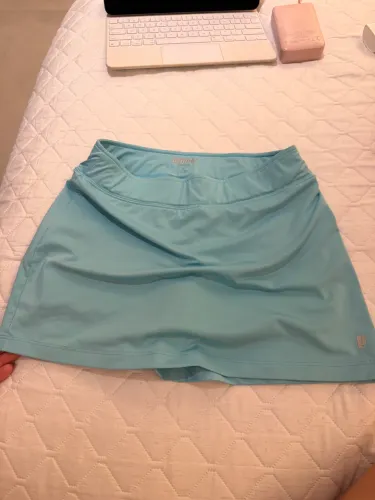 saia de academia penne azul claro 