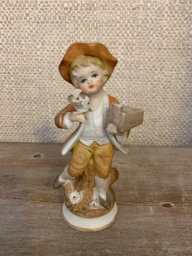 Bibelô alemão vintage/ estatueta em porcelana / biscuit
