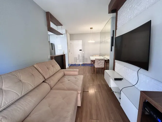 Apartamento alugar 2 quartos mobiliado AcquaPlay Marapé Santos SP