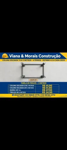 Ferragens, barras, treliça, colunas soldada, arame, prego