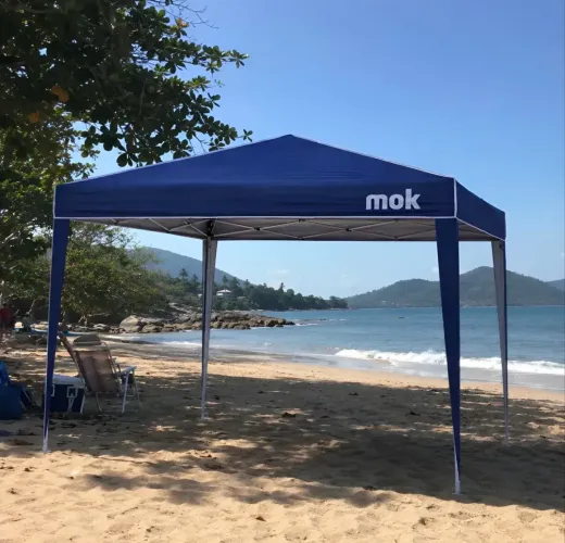 Tenda Gazebo Articulado Mor X-Flex Oxford Azul 3x3m - Novo na Caixa