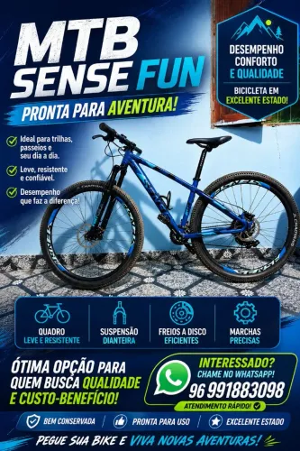 Bicicleta Sense Fun aro 29.