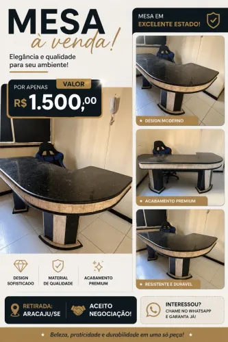 Vendo mesa de mármore