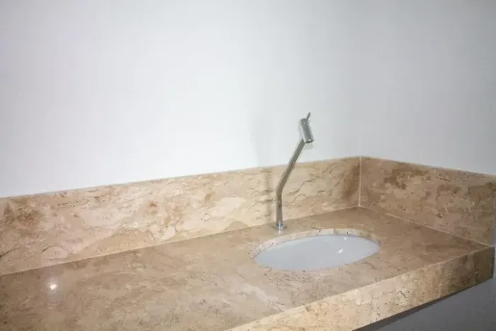 Pia Banheiro 55x160 Travertino Nova